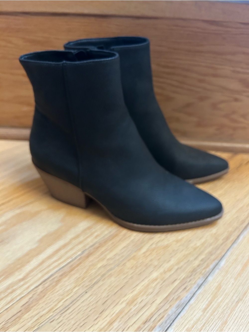 Maurices Black Pointed Toe Ankle Booties